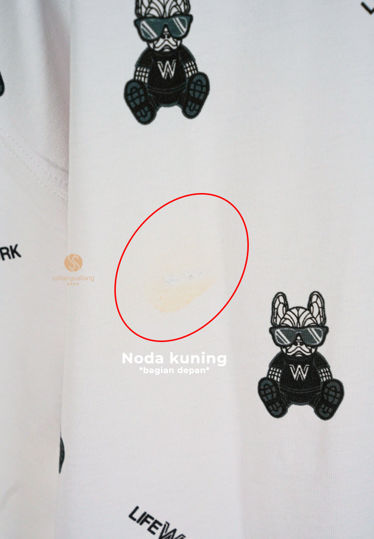 [DEFECT SALE 284] Monogram Glasses Radog Tee White size M