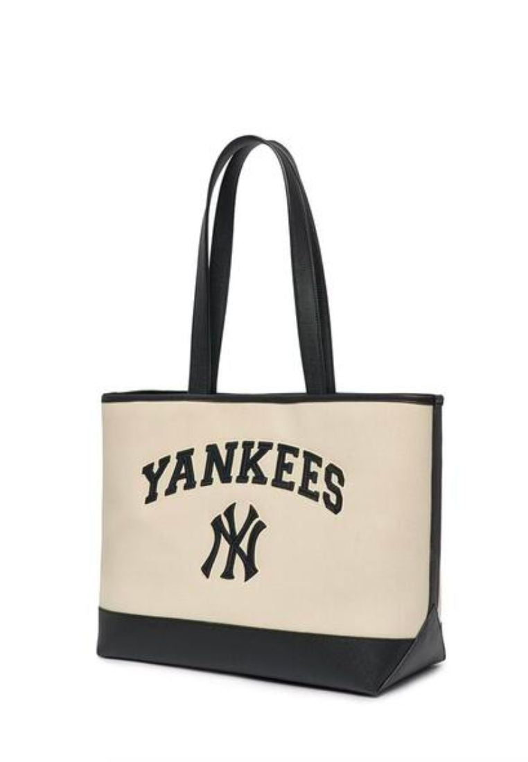 Varsity Basic Canvas L-Tote Bag NEW YORK YANKEES cream