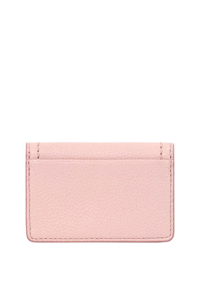 Groove Leather Business Card Case Peach Whip