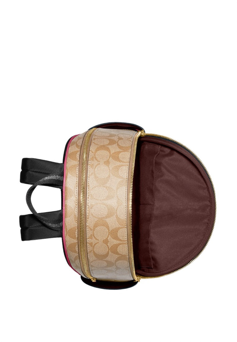Court Backpack In Signature Canvas Light Khaki Petunia