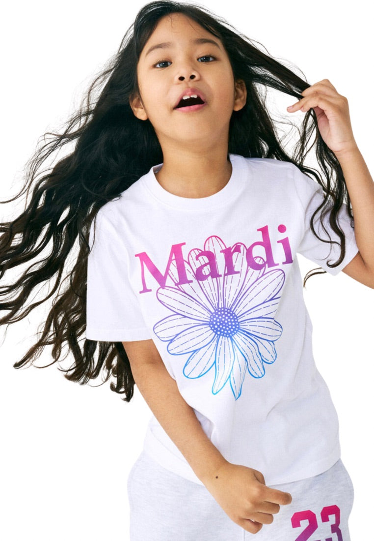 [KIDS] Tshirt FlowerMardi Gradation White Purple