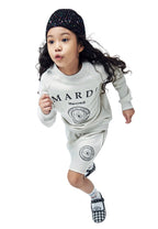 [KIDS] Sweat Short Marche Emblem Oatmeal Black