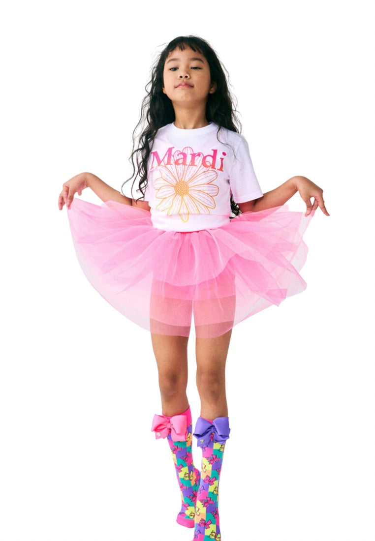 [KIDS] Tshirt FlowerMardi Gradation White Pink