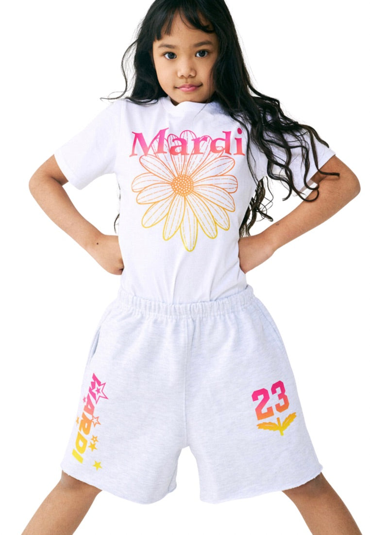 [KIDS] Tshirt FlowerMardi Gradation White Pink