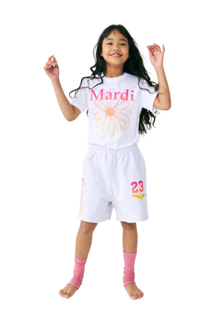 [KIDS] Tshirt FlowerMardi Gradation White Pink