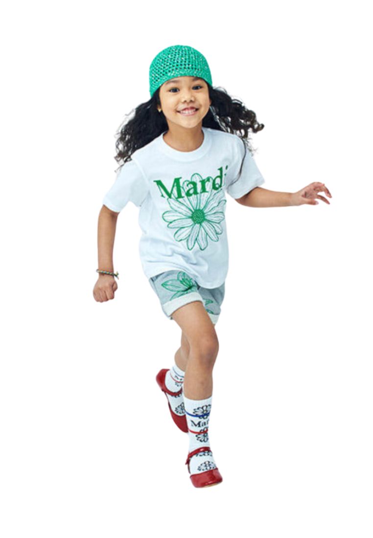 [KIDS] Tshirt FlowerMardi White Green