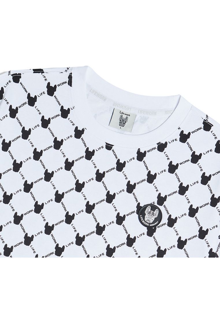 Monogram Pattern T-Shirt White