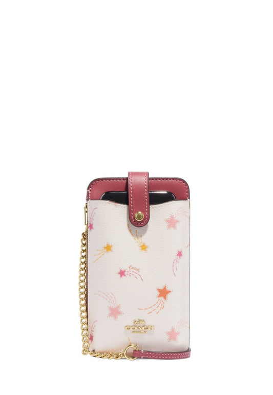 Phone Crossbody With Shooting Star Print Chalk Multi