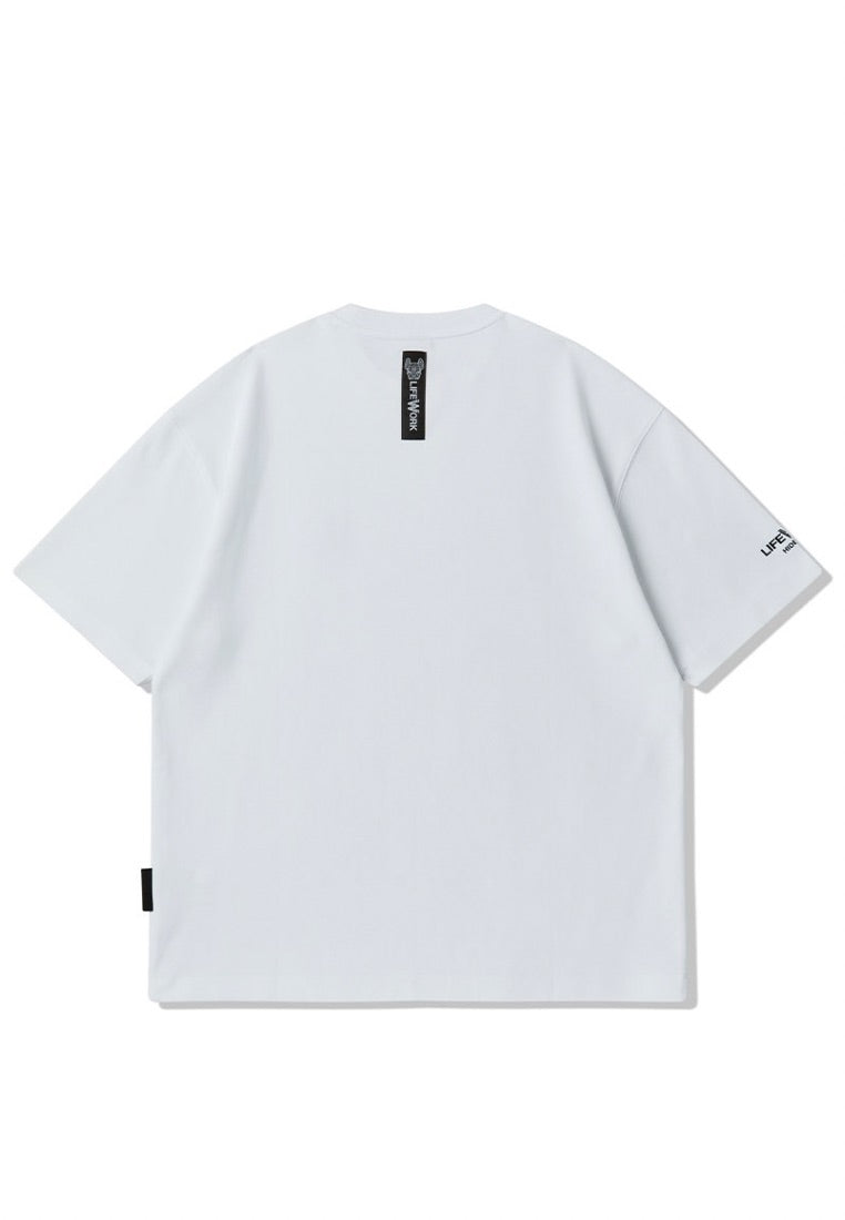 Radog Leather Wappen T-Shirt Off White