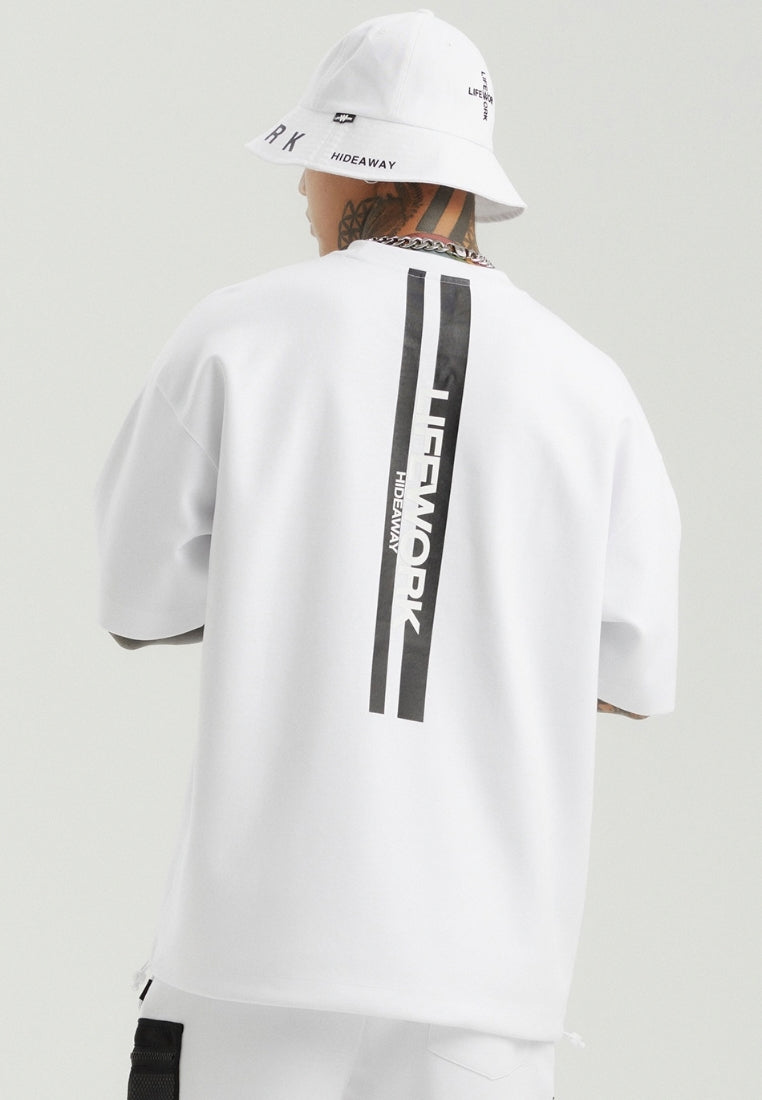 Mesh Pocket T-Shirt White