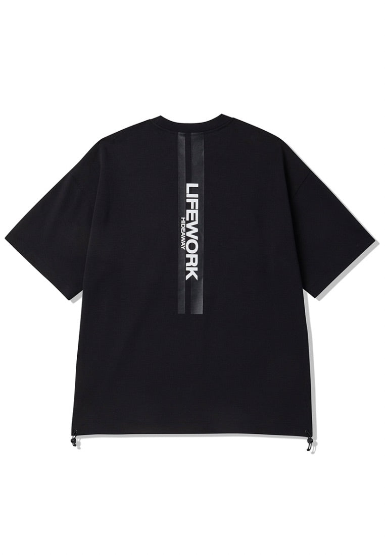 Mesh Pocket T-Shirt Black