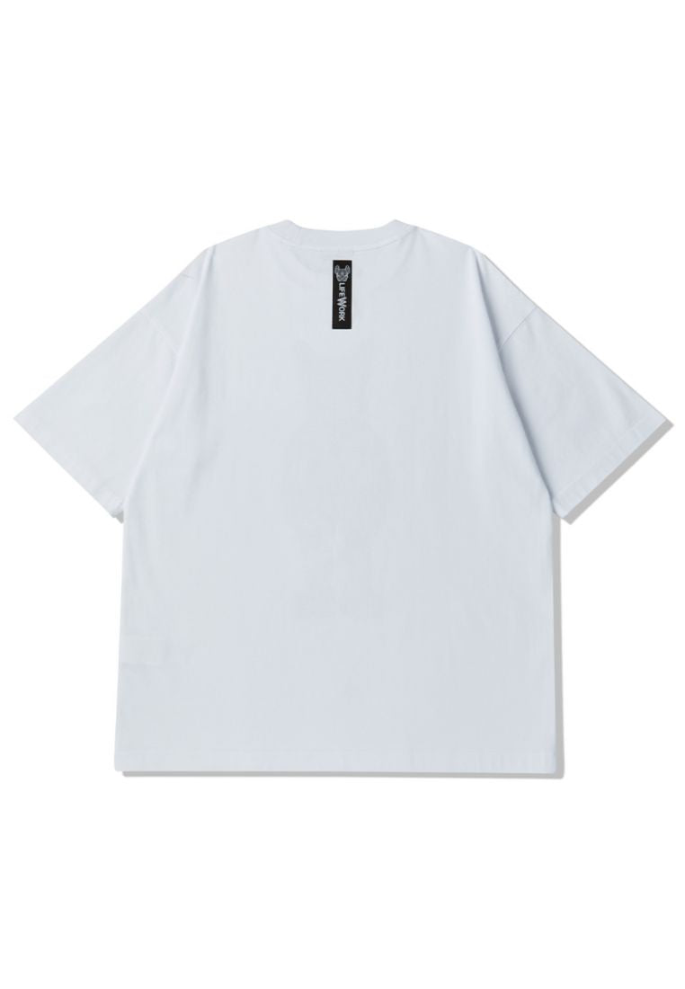 Flame Figure T-Shirt White