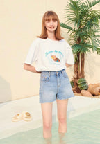 Overfit T-Shirts [Dans La Mer] White