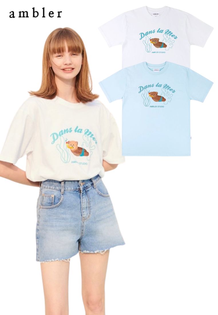 Overfit T-Shirts [Dans La Mer] White