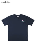 Overfit T-Shirt [Five Flowers] Navy