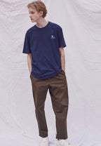 Overfit T-Shirt [Five Flowers] Navy
