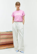 W Classic Logo Tee Pink