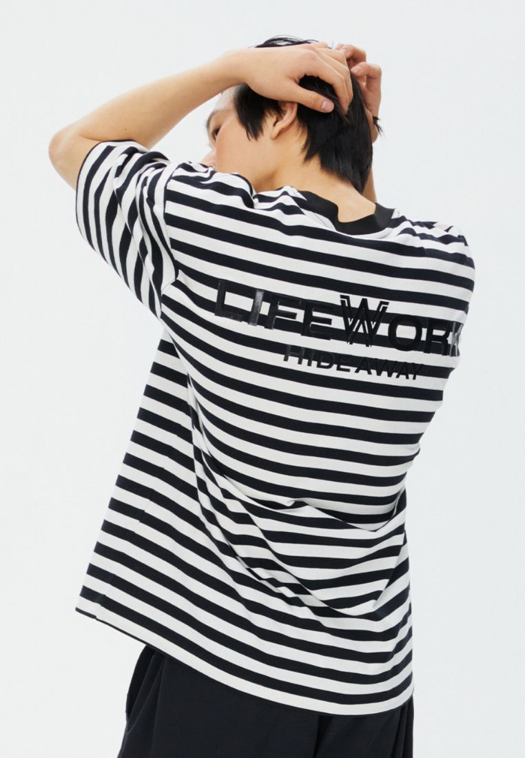 Radog Wappen Stripe T-Shirt Black