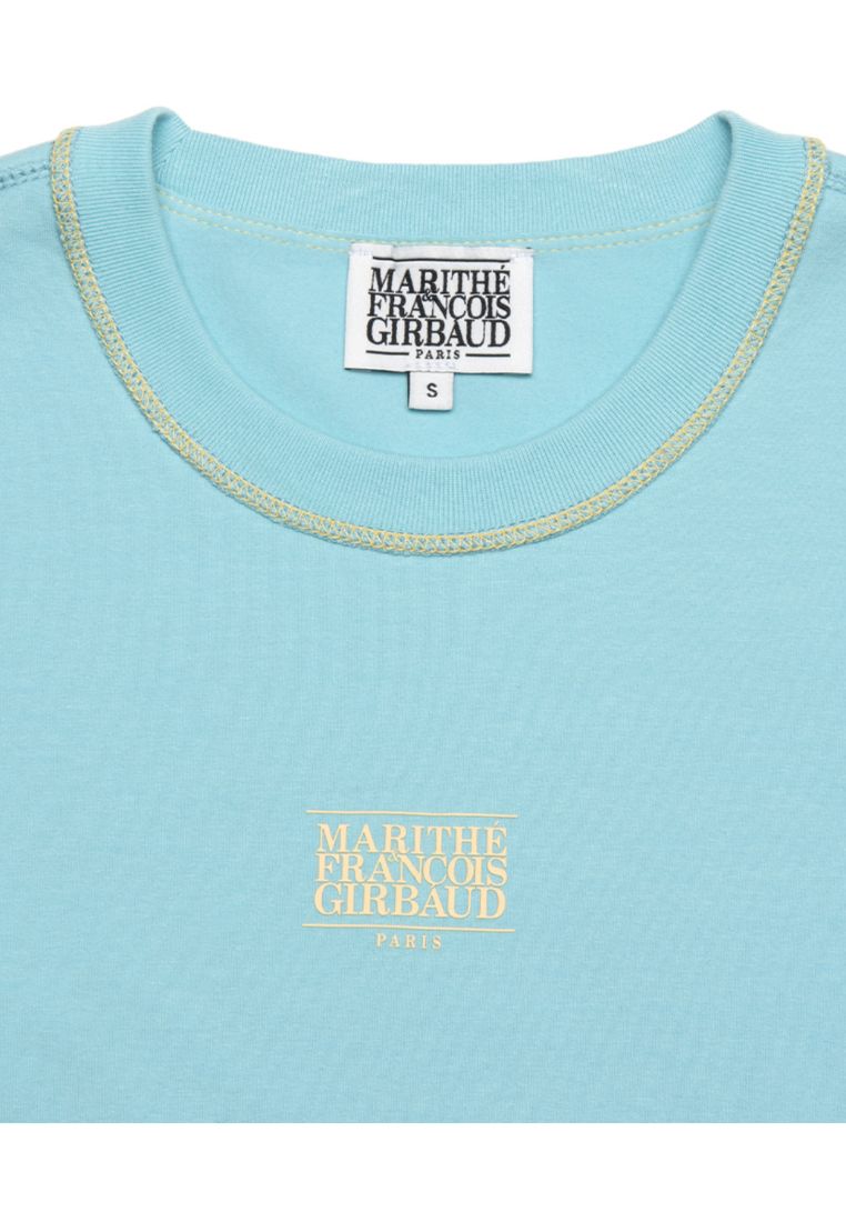 W Classic Logo Baby Crop Sky Blue