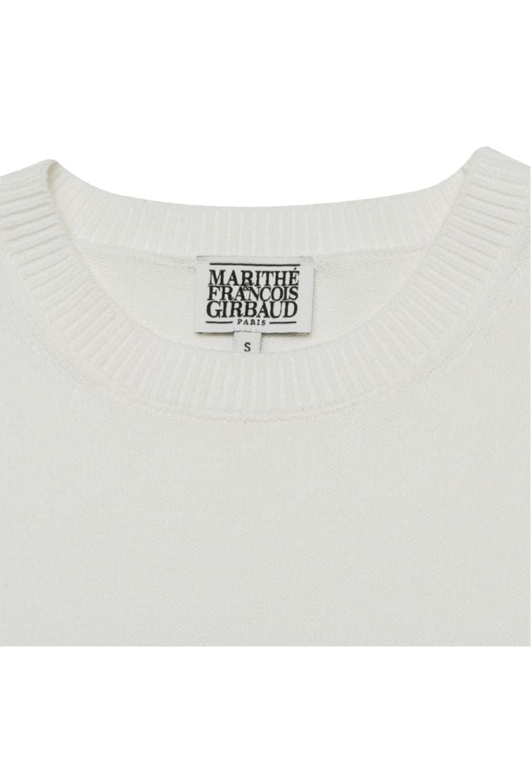 Classic Logo Knit Pullover Ivory
