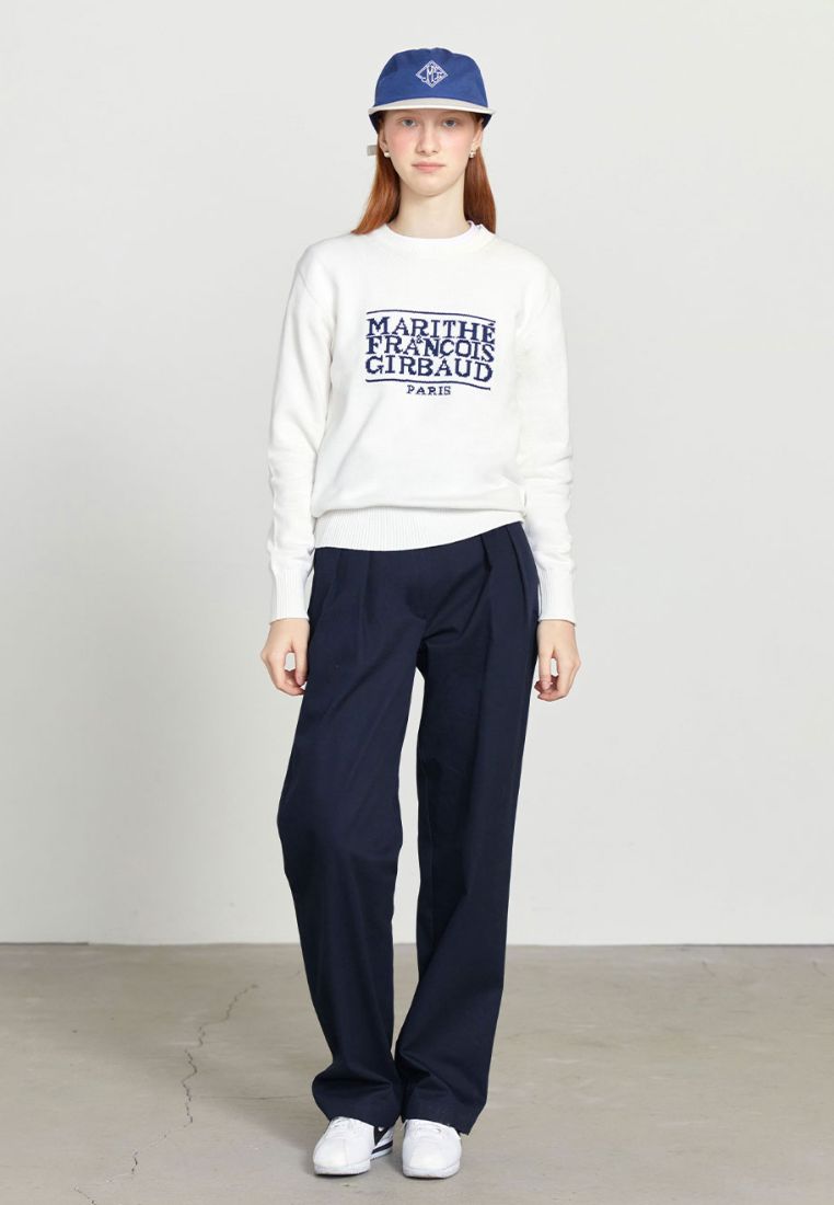 Classic Logo Knit Pullover Ivory