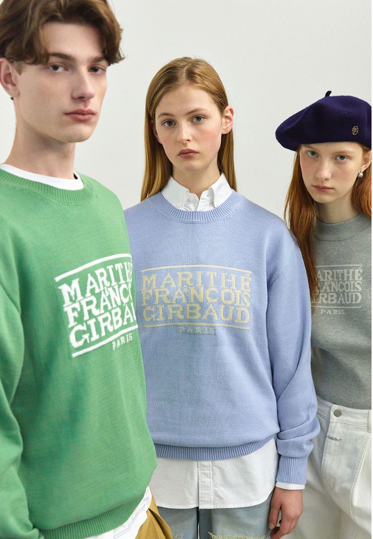 Classic Logo Knit Pullover Green