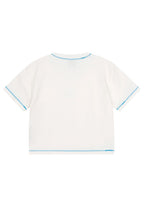 W Classic Logo Baby Crop White