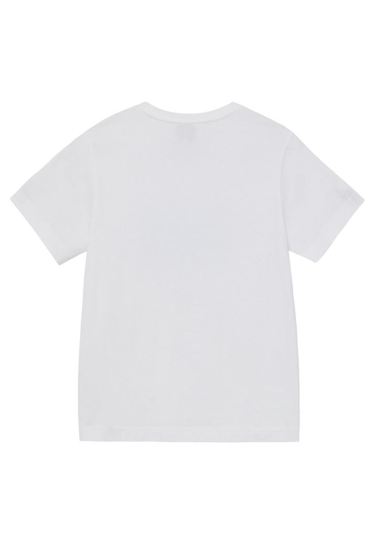 W Classic Logo Tee White/Sky Blue