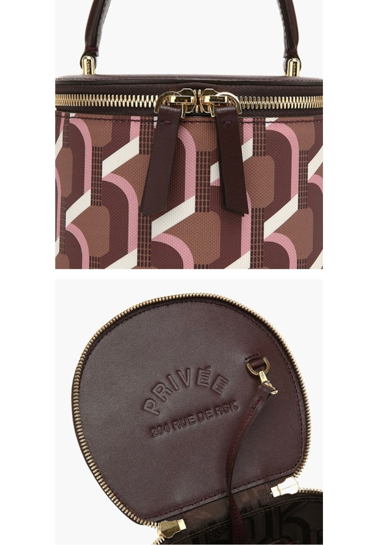 Vanity Monogram Tote Rose Cognac