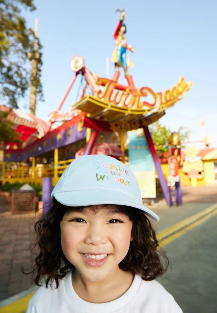 [Gentle Little Woman] CRAYON Cap Blue