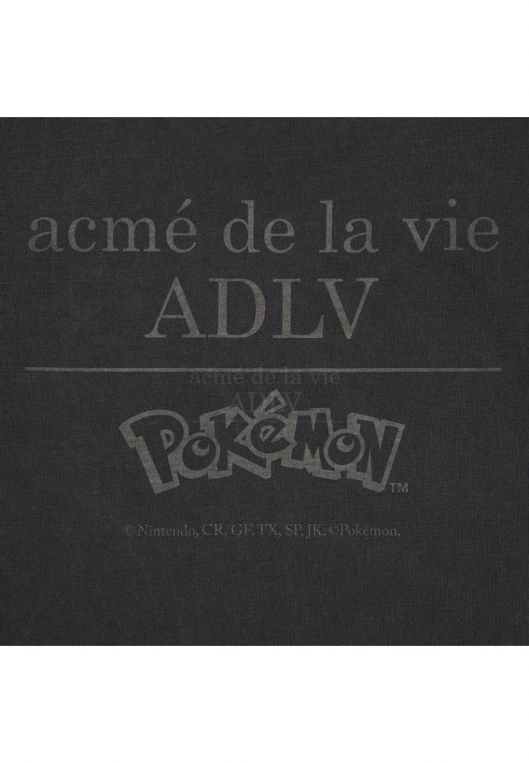 Pokémon KKOBUGI EVOLUTION PIGMENT Short Sleeve T-Shirt Charcoal