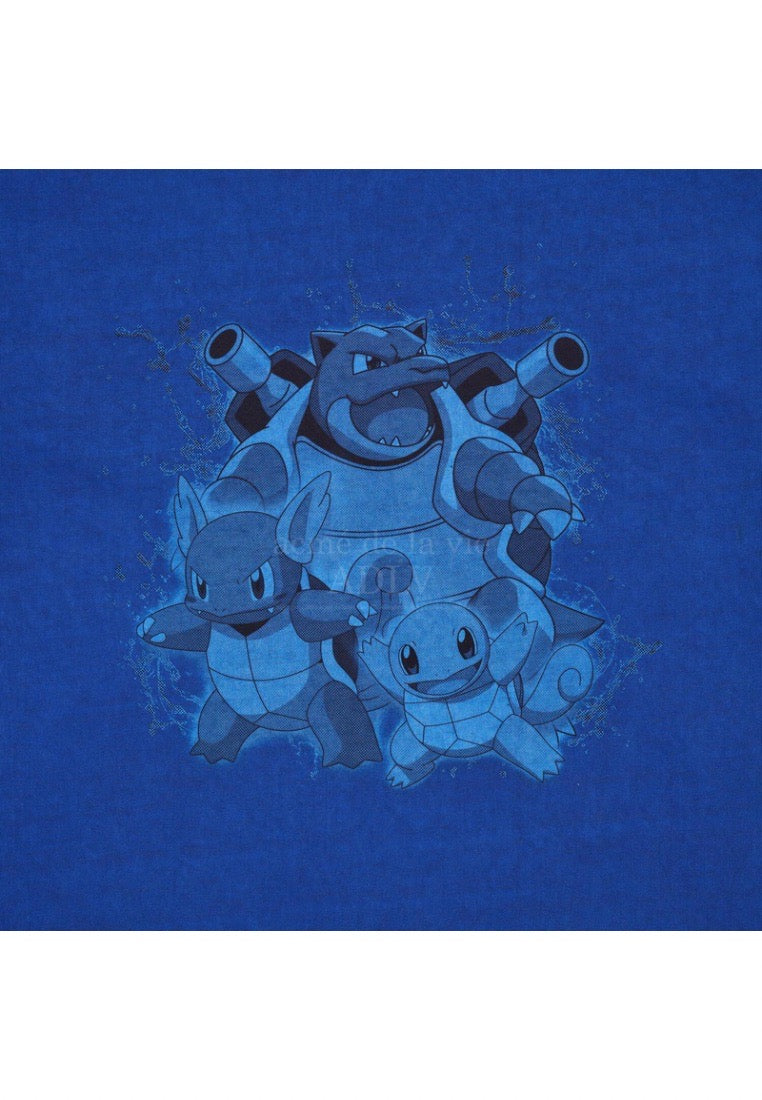 Pokémon KKOBUGI EVOLUTION PIGMENT Short Sleeve T-Shirt Blue