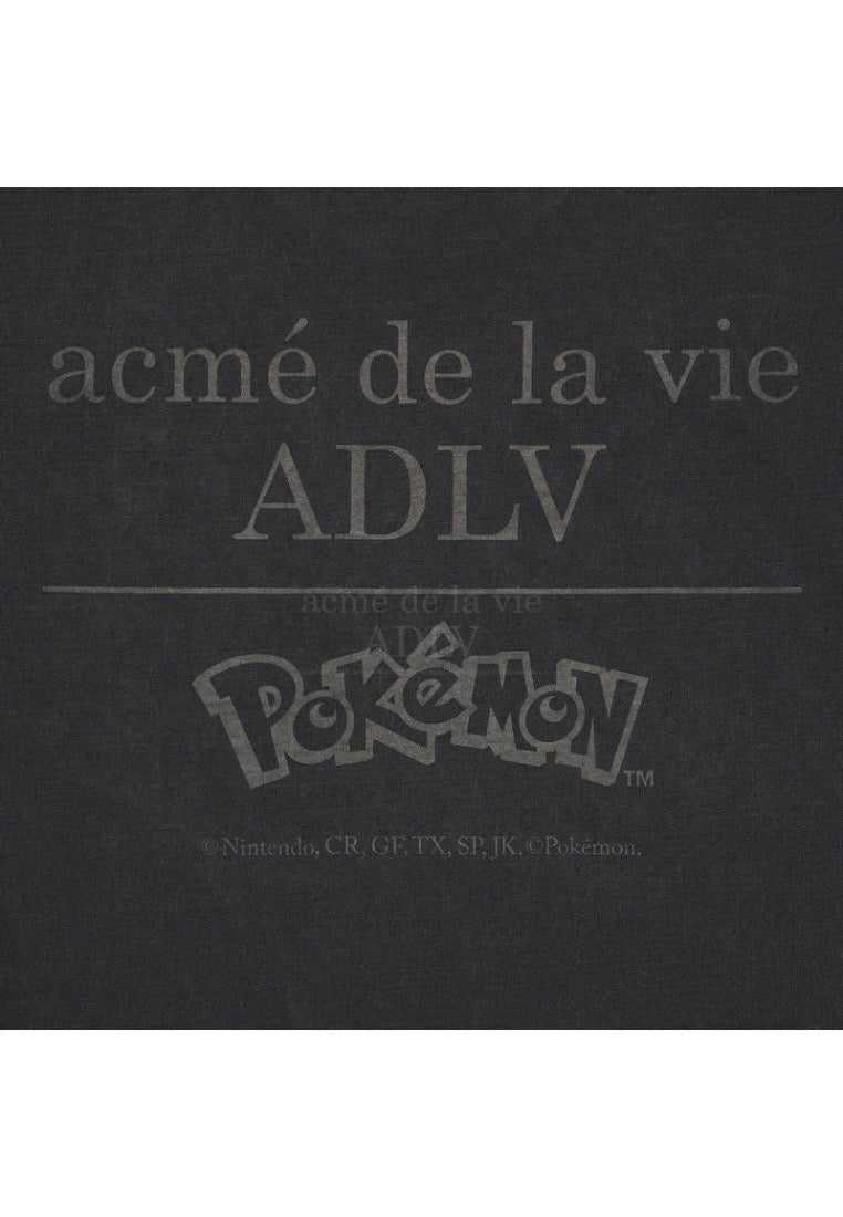 Pokémon ISANGHAESSI EVOLUTION PIGMENT Short Sleeve T-Shirt Charcoal