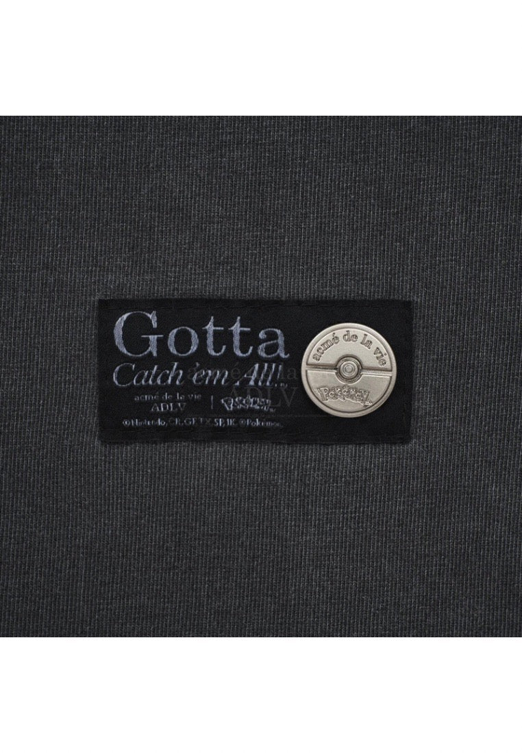 Pokémon ISANGHAESSI EVOLUTION PIGMENT Short Sleeve T-Shirt Charcoal