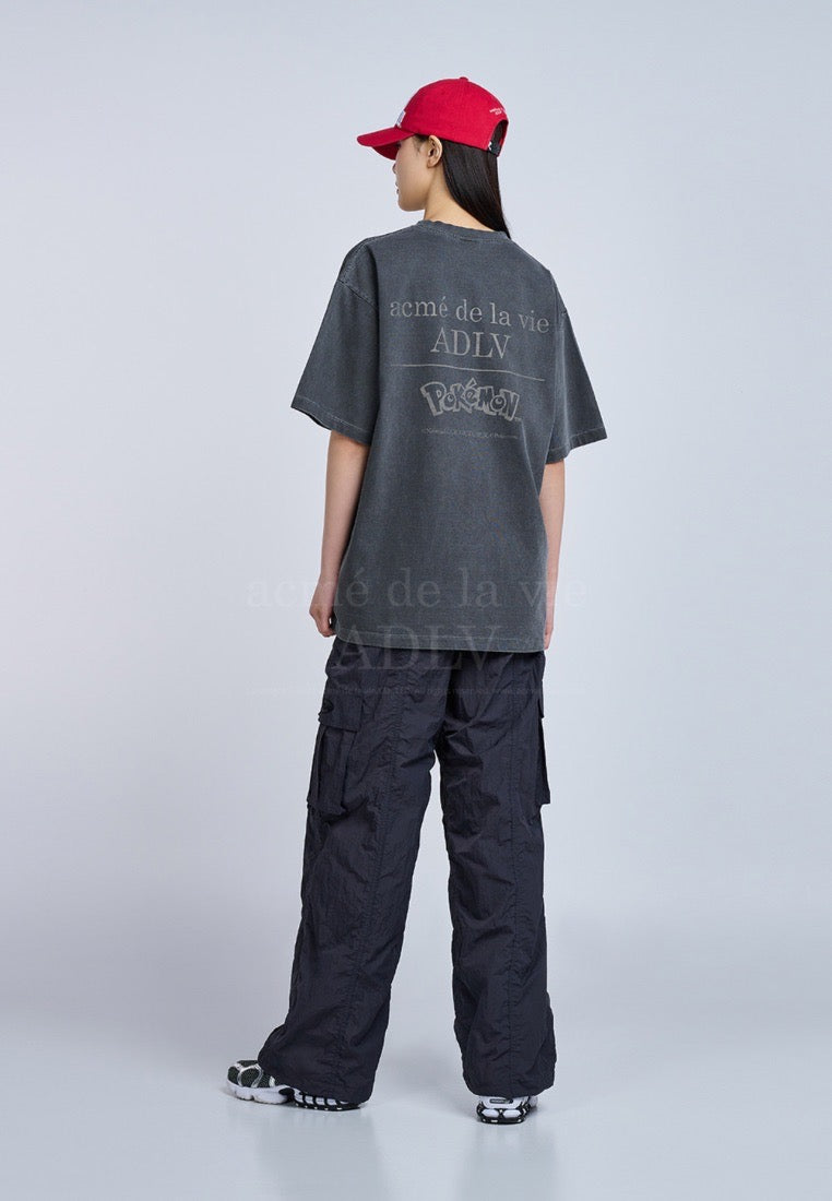 Pokémon ISANGHAESSI EVOLUTION PIGMENT Short Sleeve T-Shirt Charcoal