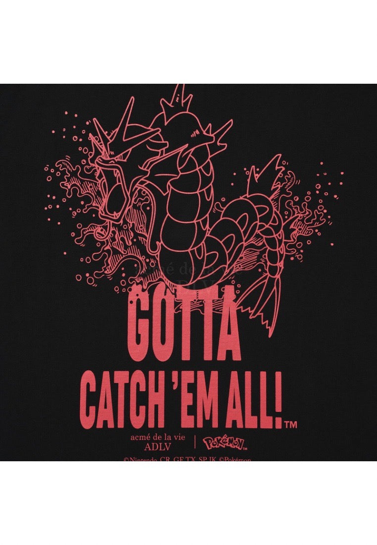 Pokémon GYARADOS Short Sleeve T-Shirt Black