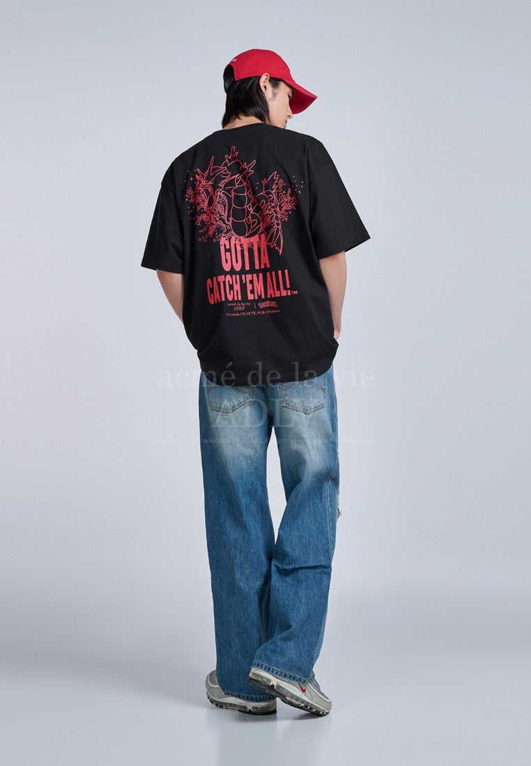 Pokémon GYARADOS Short Sleeve T-Shirt Black