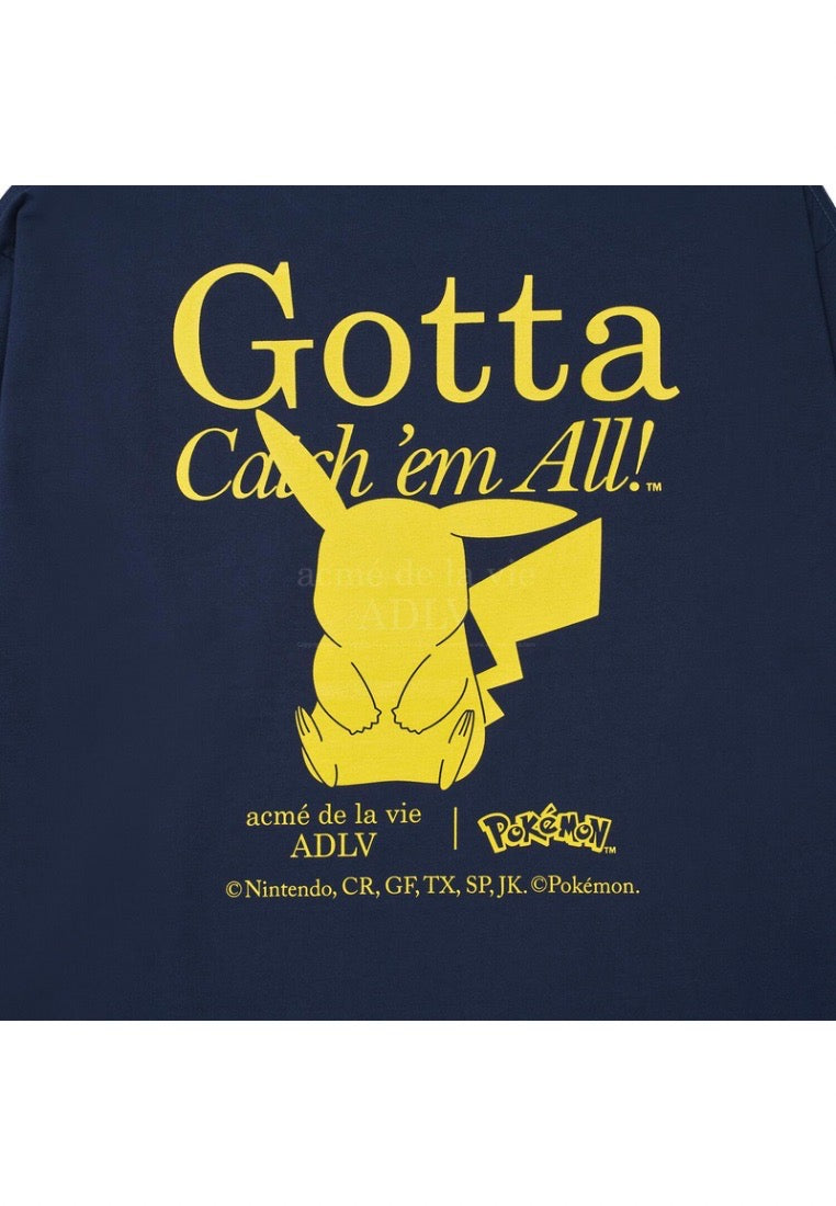 Pokémon GOTTA PIKACHU Long Sleeve T-Shirt Navy