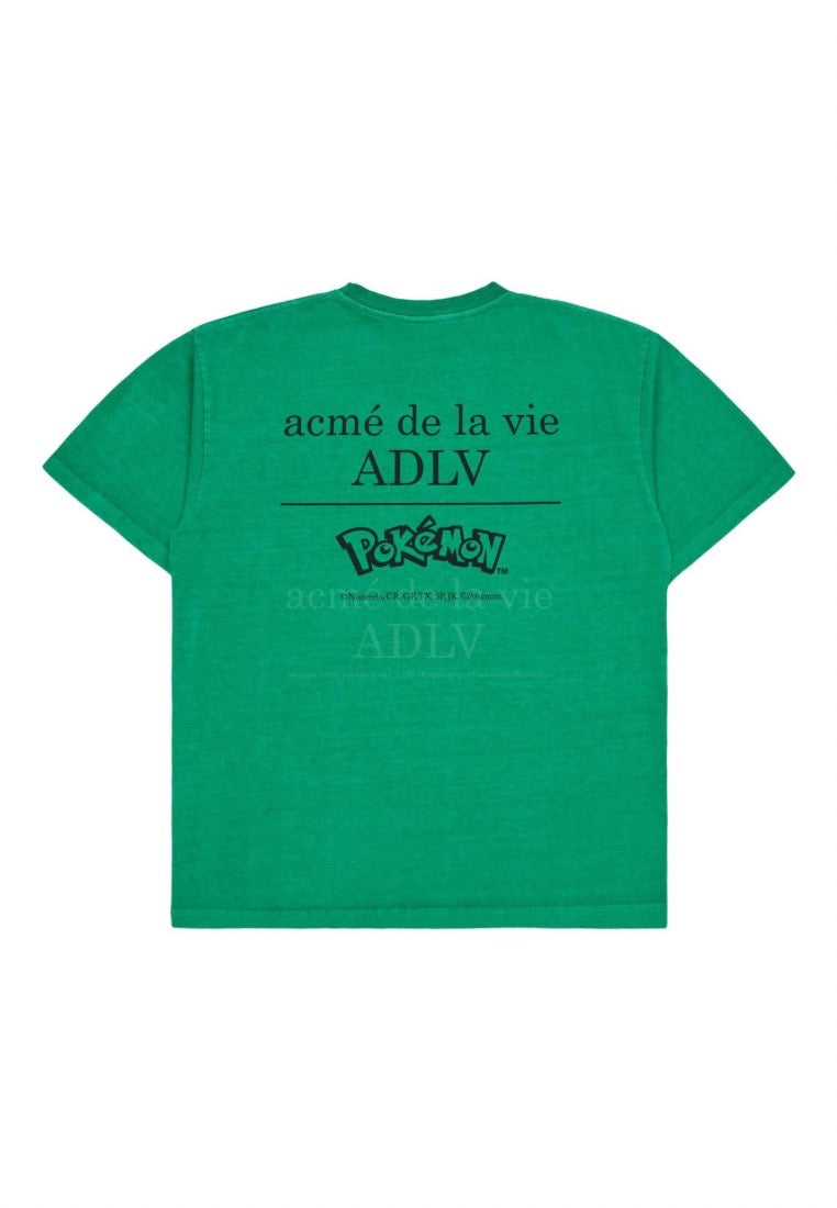 Pokémon ISANGHAESSI EVOLUTION PIGMENT Short Sleeve T-Shirt Green