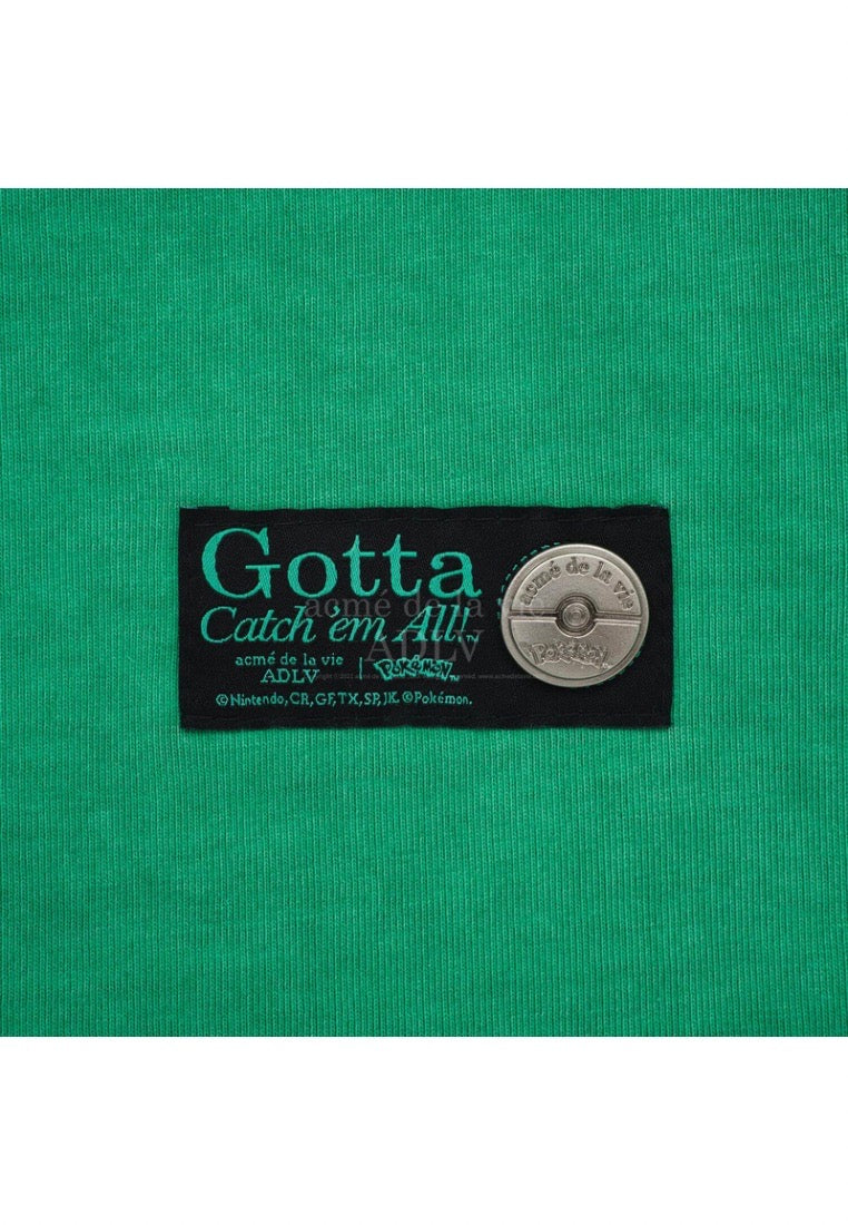 Pokémon ISANGHAESSI EVOLUTION PIGMENT Short Sleeve T-Shirt Green