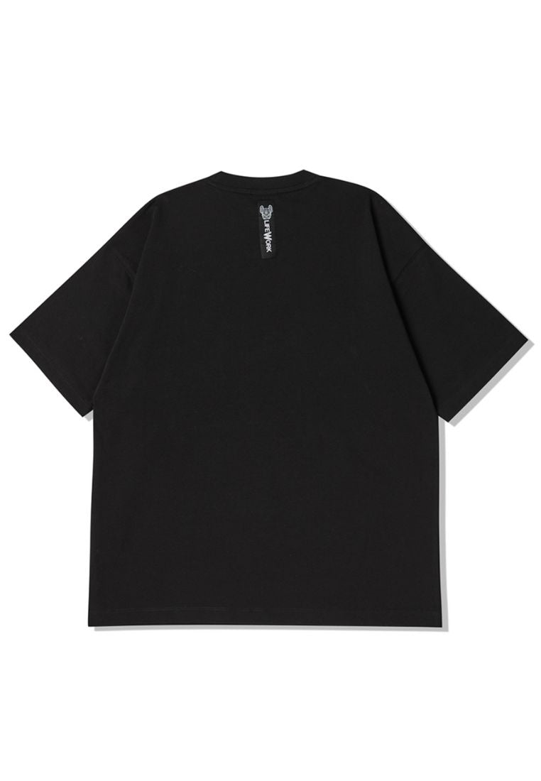 Logo Snapback Hipdog T-Shirt Black