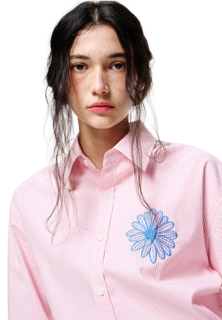 Oxford Shirt Stripe Pink Blue