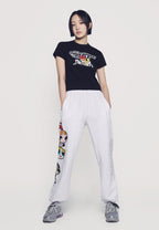 The Powerpuff Girls x Acmedelavie Logo Crop T-Shirts Black