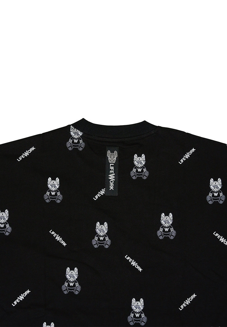 Monogram Glasses Radog Tee Black