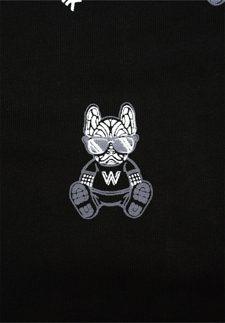 Monogram Glasses Radog Tee Black