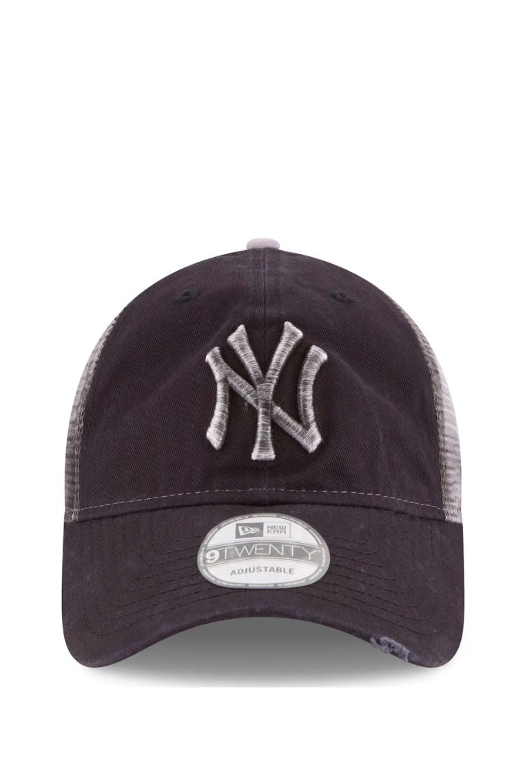 NY YANKEES New Era Navy Team Rustic 9TWENTY Trucker Adjustable Hat