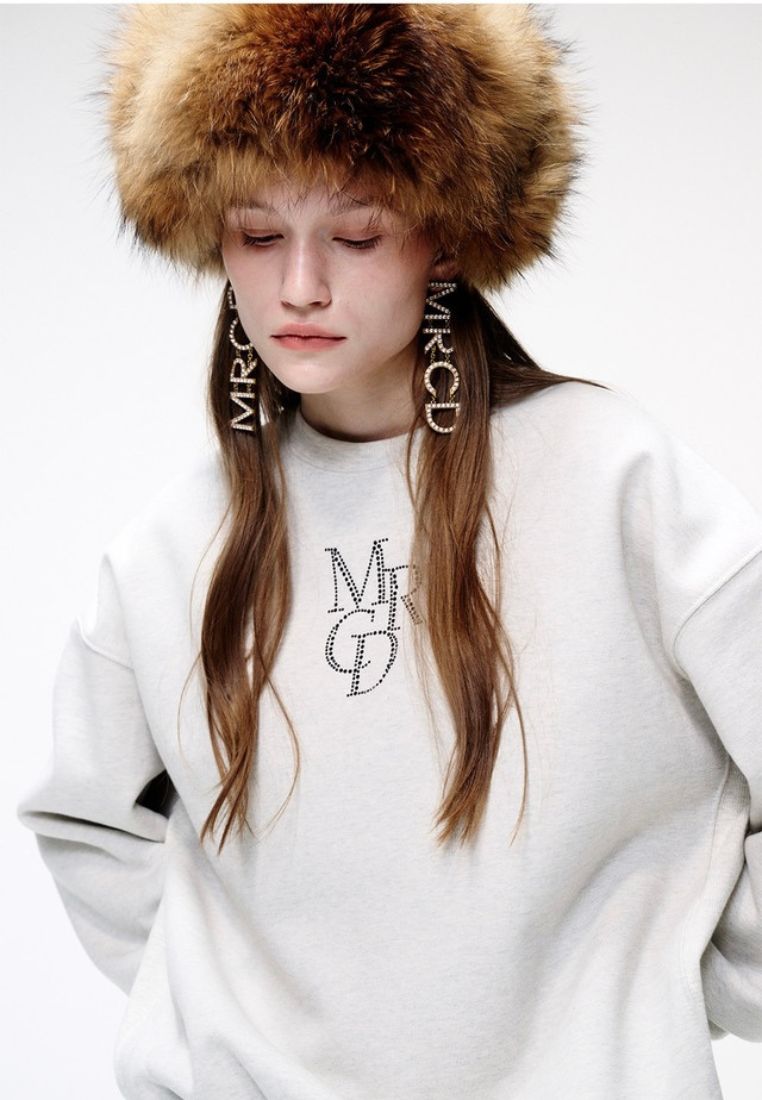 Sweatshirt Logo MRCD Oatmeal Black