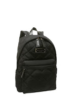 Quilted Nylon Backpack Black