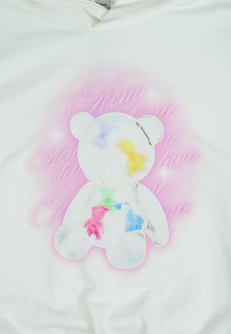 Clear Bear Cream Hoodie