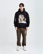 Baby Face Hoodie Black Yawn